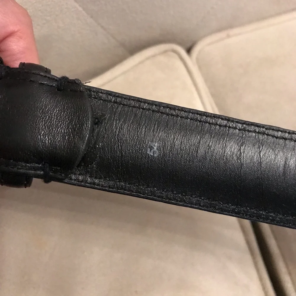 Leather belt